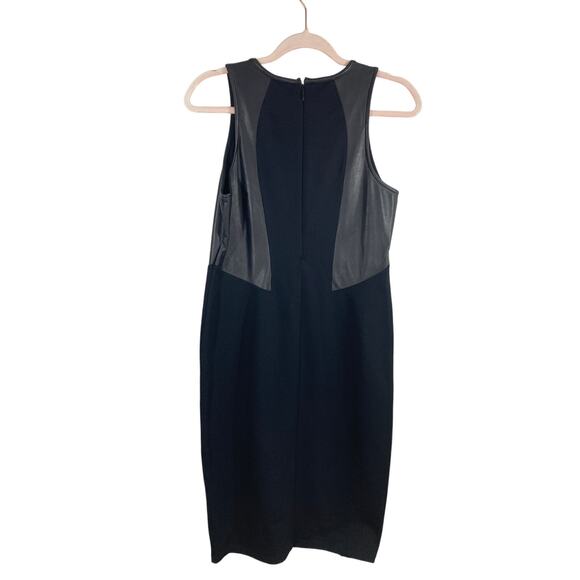 Night on the Town Athleta Vegancore Leather Grunge Ponte Stretch Dress Size S - Picture 8 of 9